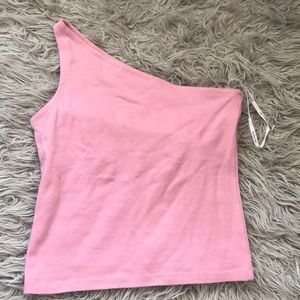 one shoulder tank